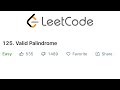 LeetCode Valid Palindrome Solution Explained - Java