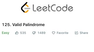 LeetCode Valid Palindrome Solution Explained - Java