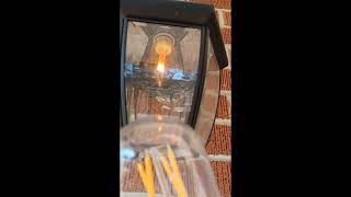 GE 1 Watt. Flicker Flame Bulb Installation.