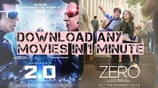 How to download for any movies in 1 minutes for free..!!