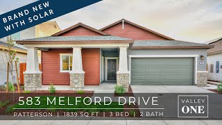 583 Melford Dr: Brand-New Home For Rent in Patterson, CA: One story 3 bed, 2 bath K Hovnanian home