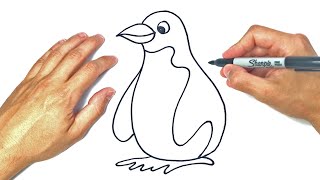 Cómo dibujar un Pinguino | Dibujo de Pinguino
