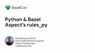 Python and Bazel: Aspect’s rules_py