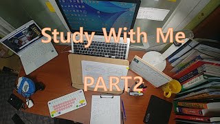 21.03.29(월) PART 2 | study with me | 같이공부해요 | 공시생 | 대학생 | 임용 | 수능 | 빗소리 ASMR | 뽀모도로