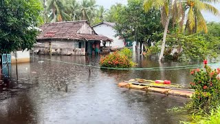 Penampakan perkampungan tionghoa terendam air di pinggiran mempawah kalbar