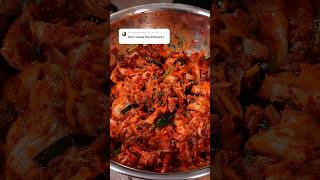 Make kimchi with leftovers #food