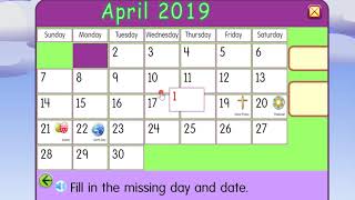 Starfall Calendar April 2019 | Calendar for Kids