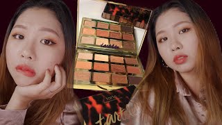 \\\\眼妝分享\\\\ 歐美大地色眼妝 Tarte 眼影盤 Tartelette Toasted Eyeshadow Palette 四個顏色完成 微歐美眼妝