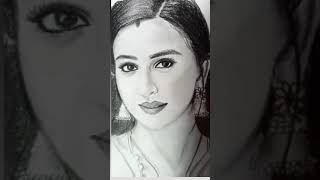 portrait sketch of bagiyalakshmi serial actress Divya Ganesh 🥰🥰 #potraitscetch #divyaganesh