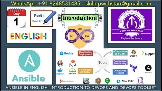 Ansible in English - DAY 1 - PART 1 - Introduction to DevOps and DevOps tools