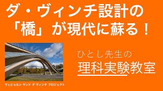 ダ・ヴィンチ設計の橋が現代に蘇る！#ダヴィンチ橋 #レオナルドダヴィンチ #理科実験 #科学と工学 #歴史的発明 #教育系YouTube #建築デザイン #科学好きな人とつながりたい