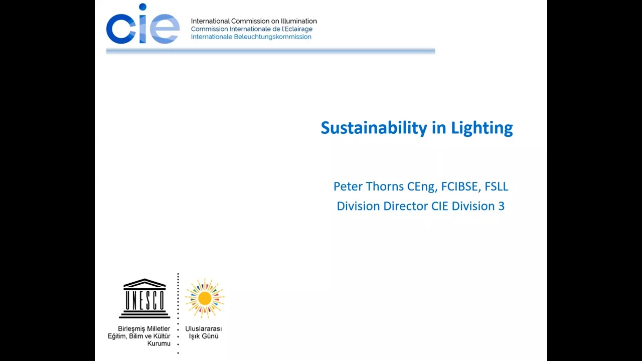 Sustainability In Lighting Peter Thorns Youtube