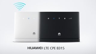 Basic Wifi Setup Huawei B315 LTE CPE 4G Router