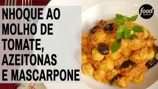 NHOQUE AO MOLHO DE TOMATE, AZEITONAS E MASCARPONE | BIZU