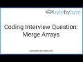 Interview Question: Merge Arrays