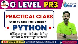 Python Programming (PR3) Practical || O Level Practical || GyanXp
