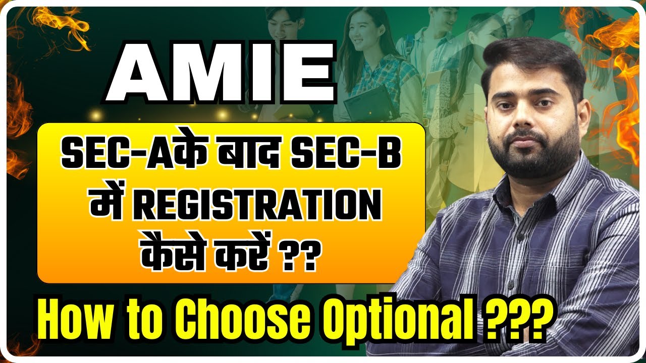 AMIE Sec-B Registration Process | How To Fill Engagement Form | How To ...