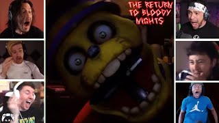 Gamers React to the JUMPSCARE | The Return to Bloody Nights