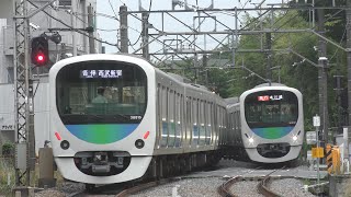 【30000系が並ぶ～】西武新宿線30000系38115F各駅停車西武新宿行き＆西武新宿線30000系30102F急行本川越行き @花小金井～小平(昭和病院カーブ)