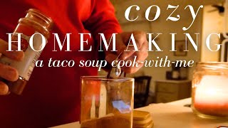 Cozy Taco Soup | Repurposing Leftovers for Frugal Meal Planning