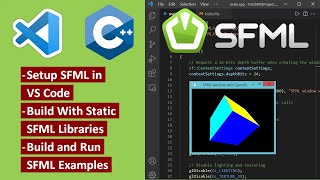 SFML Setup in Visual Studio Code | Create C/C++ Applications using SFML + VSCode + MinGW-w64