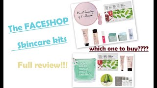 The Faceshop Skincare Kits worth the hype??? which one you should buy?? #thefaceshop #skincare