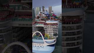 World’s biggest cruise ship 😳! Icon of the Seas 🚢! #2024 #iconoftheseas #miami #royalcaribbean