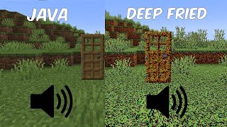 Minecraft - Sounds Java vs Deep Fried