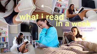 mood read with me for a week! *realistic & spoiler free*