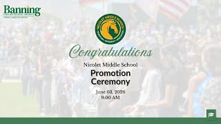 Nicolet Middle School Class of 2026 Promotion Ceremony