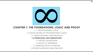 Discrete Math 1.4 Predicates and Quantifiers