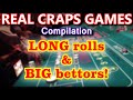 3.5+ HOURS OF CRAPS at 10 CASINOS! - Live Craps Game #54 - Inside the Casino