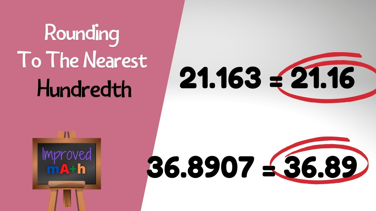 Rounding Decimals To The Nearest Hundredth - YouTube