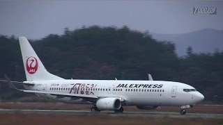 [行こう！東北ヘ]Jal Express Boeing 737-800(JA331J) 岡山空港離陸 -2014.10.25-