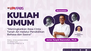 Kuliah Umum di FPBS UPI Bandung