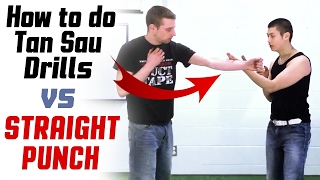DANGEROUS Wing Chun Techniques - Tan Sau Drills vs Straight Punch