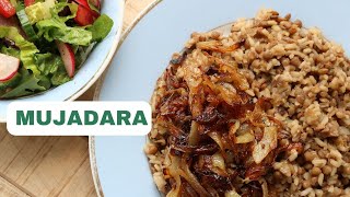 Lebanese Mujadara Recipe - Lentils and Rice with caramalised onions - Best Lebanese Recipes