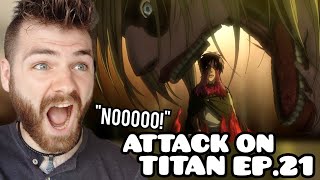 EREN Vs. FEMALE TITAN?! | ATTACK ON TITAN EPISODE 21 | Non Anime Fan! | REACTION