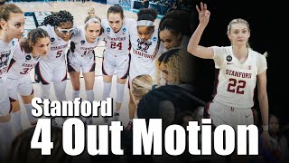 四強球隊打基本的Motion Offense | Stanford 4 out 1 in高位發動 | NCAA戰術分析