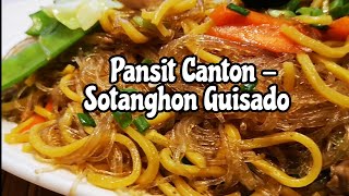 Pansit Canton - Sotanghon Guisado (Pagkaing Pinoy, Filipino Recipe)