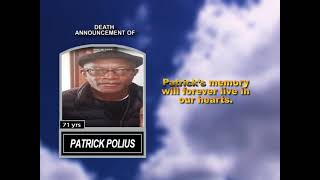 Patrick Polius Short Obituary