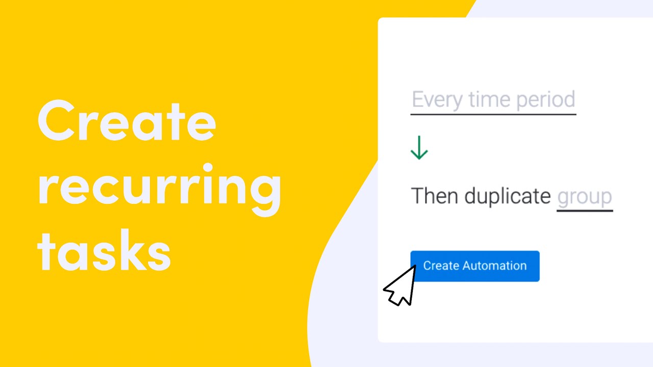 Create Recurring Tasks | Monday.com Quick Tips - YouTube