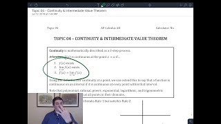 Topic 04 - Continuity & IVT