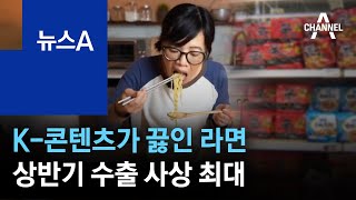 K-콘텐츠가 끓인 라면…상반기 수출 사상 최대 | 뉴스A