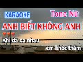 Karaoke Anh Biết Không Anh Tone Nữ (Mi Thứ) Nhạc Sống Dễ Hát - Karaoke Beat Chuẩn Tone Nữ Hay