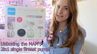 MAM 2in1 BREAST PUMP| UNBOXING | MINI UPDATE | EMILY LADD