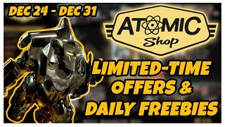 CHECK OUT THIS WEEKS STACKED ATOMIC SHOP LIMITED-TIME OFFERS AND FREEBIES IN FALLOUT 76!!!