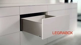 Accesorii mobila bucatarie sertare Legrabox vedere de ansamblu