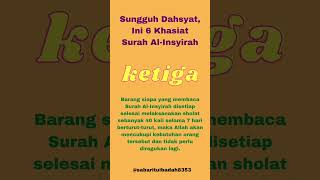 Sungguh dahsyat,ini 6 khasiat surah Al-Insyirah#amalan #doa #shorts @sabarituibadah8353