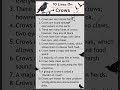 10 lines on crow #shorts #essay